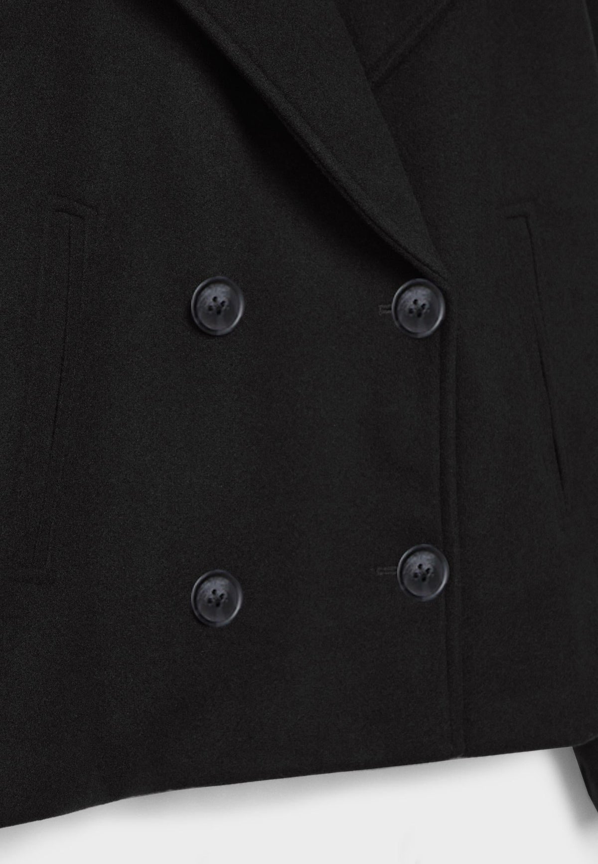 Ladies short double-breasted coat