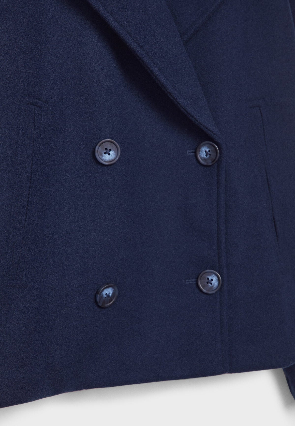Ladies short double-breasted coat