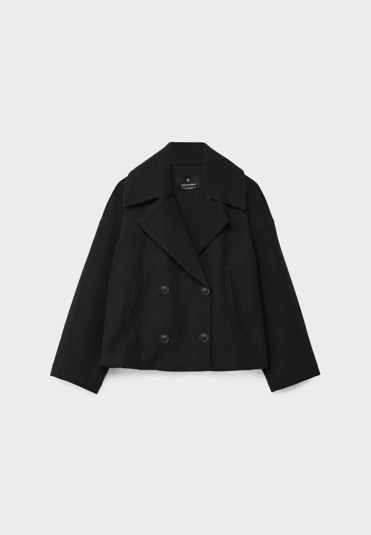 Ladies short double-breasted coat