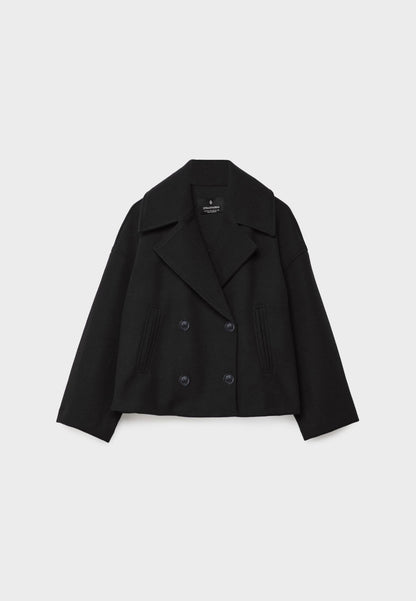 Ladies short double-breasted coat