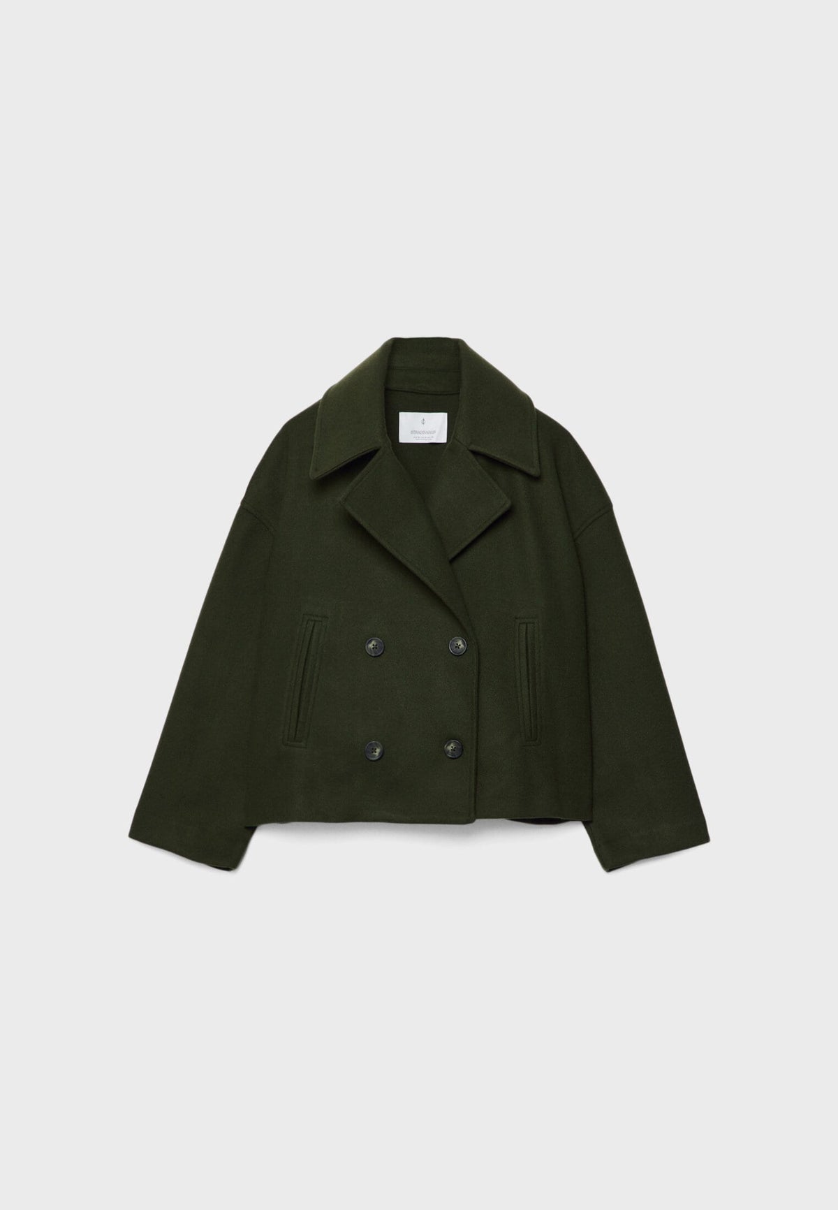 Ladies short double-breasted coat