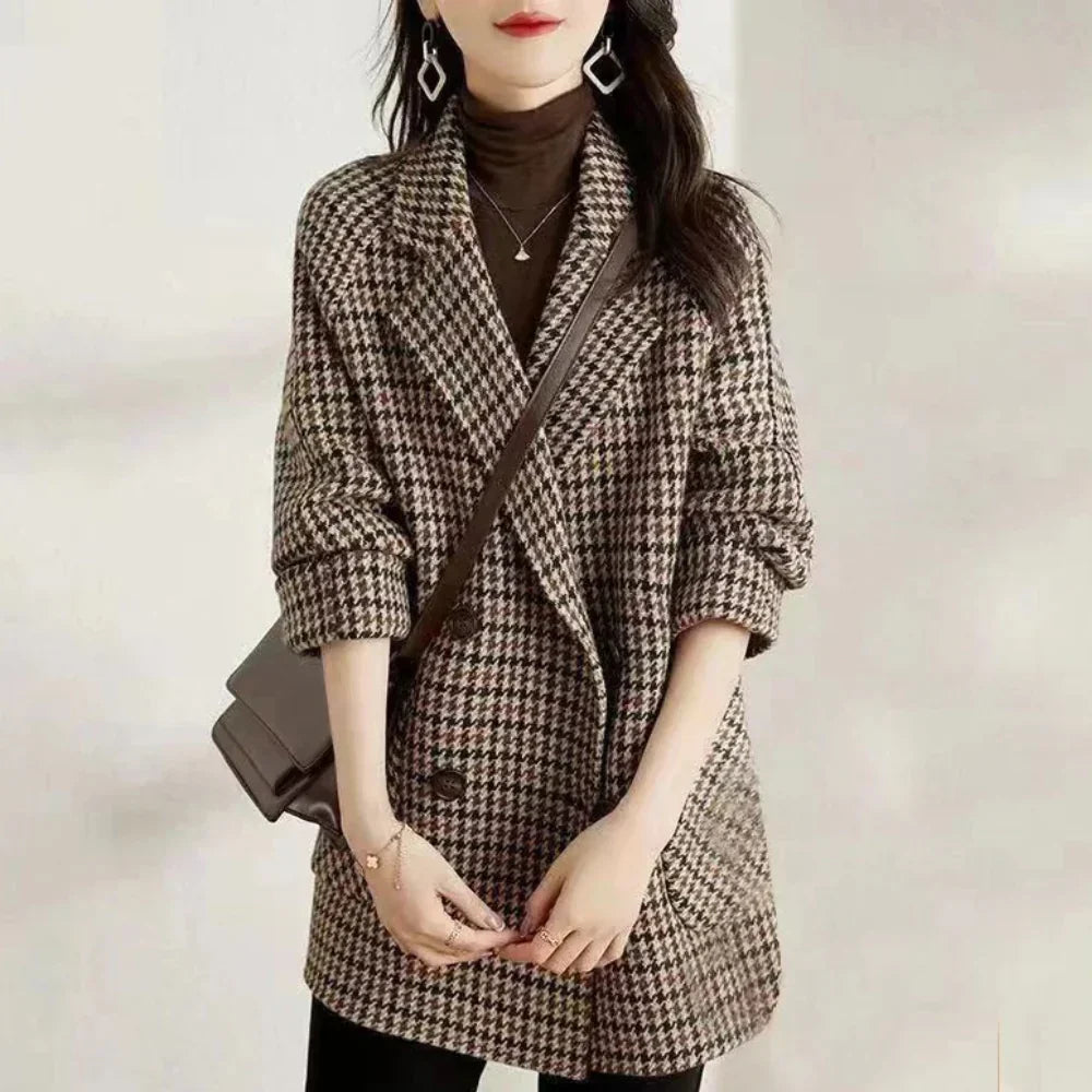 Shop Velvia | Classic Double-Breasted Women's Coat