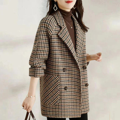 Shop Velvia | Classic Double-Breasted Women's Coat