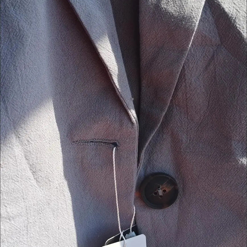 Shop Velvia | Daly Chic Minimalist Linen Blazer