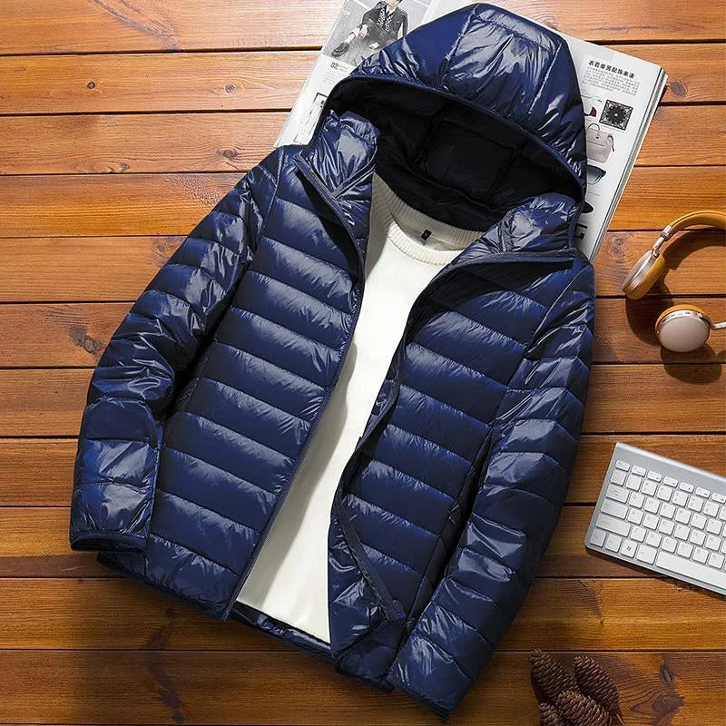 Shop Velvia | Quilted jacket with hood for winter