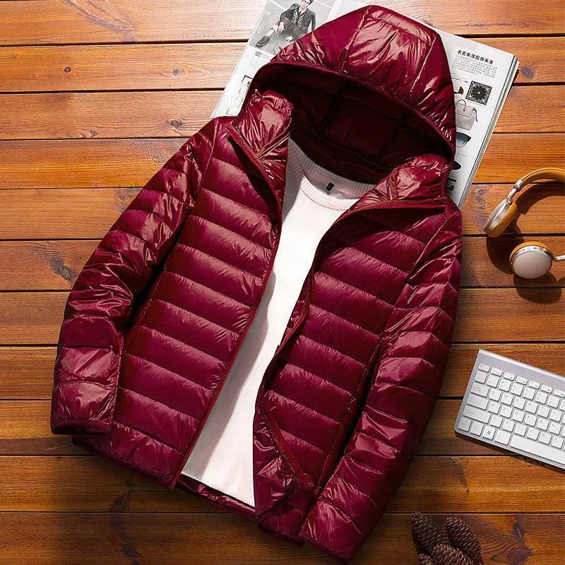 Shop Velvia | Quilted jacket with hood for winter
