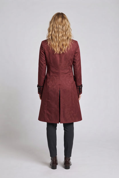 Ladies elegant tailcoat with elaborate jacquard pattern Shop Velvia