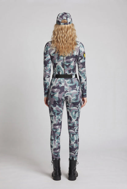 Ladies Camo-Design Overall with Zipper Shop Velvia
