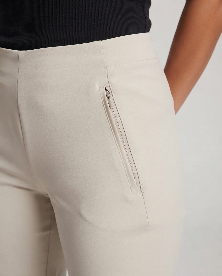 Women's Stretch Trekking Pants with Elastic Waistband and Zipper Pockets Shop Velvia