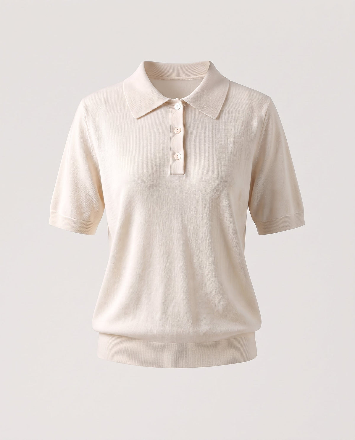 Women's Short Sleeve Fine Knit Polo Shirt made of Pure Merino Wool with Shirt Collar and Slightly Tailored Silhouette Shop Velvia