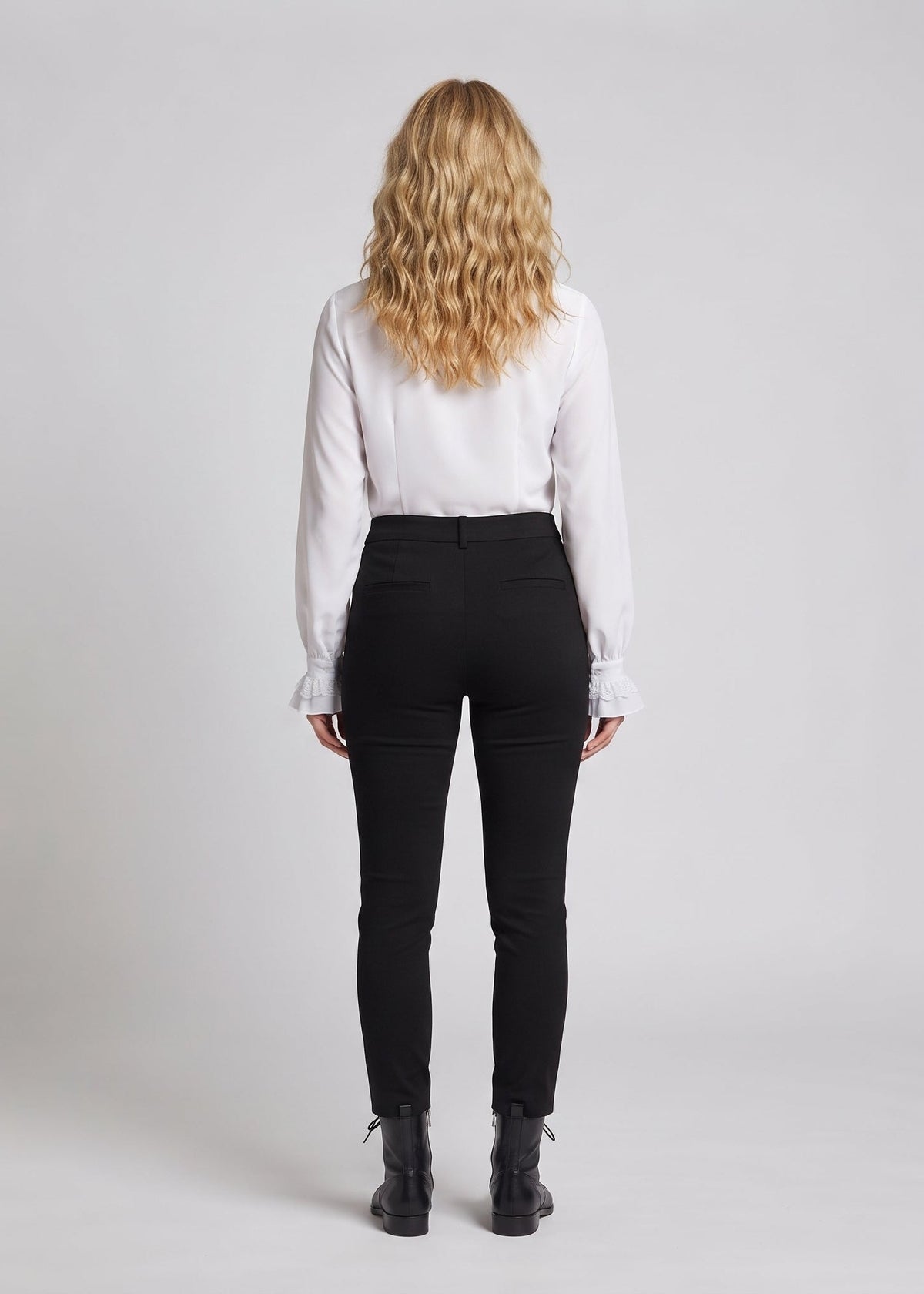 Women's Ruffled Shirt with Elegant Collar Shop Velvia