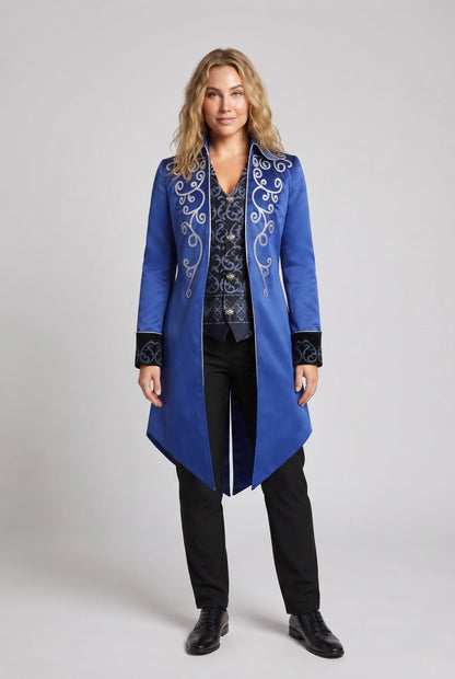 Women elegant tailcoat with elaborate embellishments and noble accents Shop Velvia