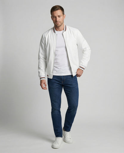 Shop Velvia | Men's Casual Transitional Jacket with Water-Repellent Surface & Stand-Up Collar Shop Velvia