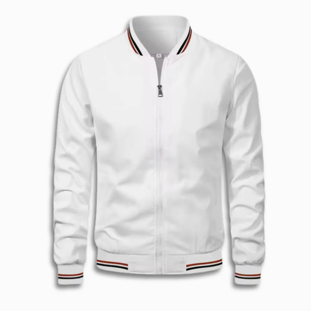 Men's Casual Transitional Jacket with Water-Repellent Surface & Stand Collar Shop Velvia