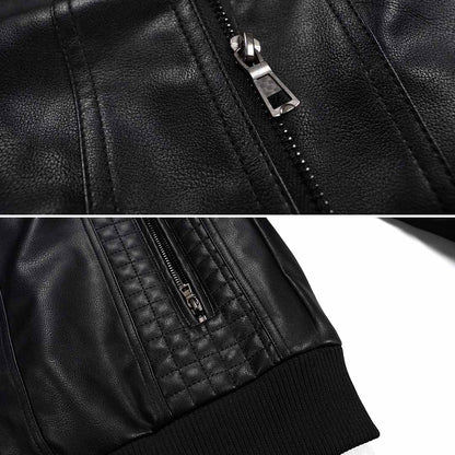 Shop Velvia | Premium high-quality leather jacket with hood for men