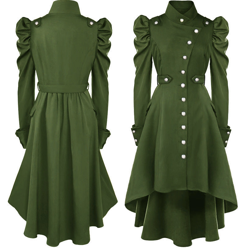 Women’s romantic maxi dress with off-the-shoulder neckline, puff sleeves, fitted bodice, and side ruching Shop Velvia