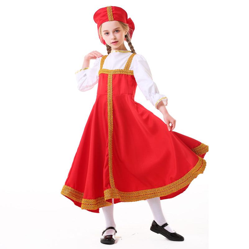 Girls Fairy Tale Costume with Golden Hem Shop Velvia