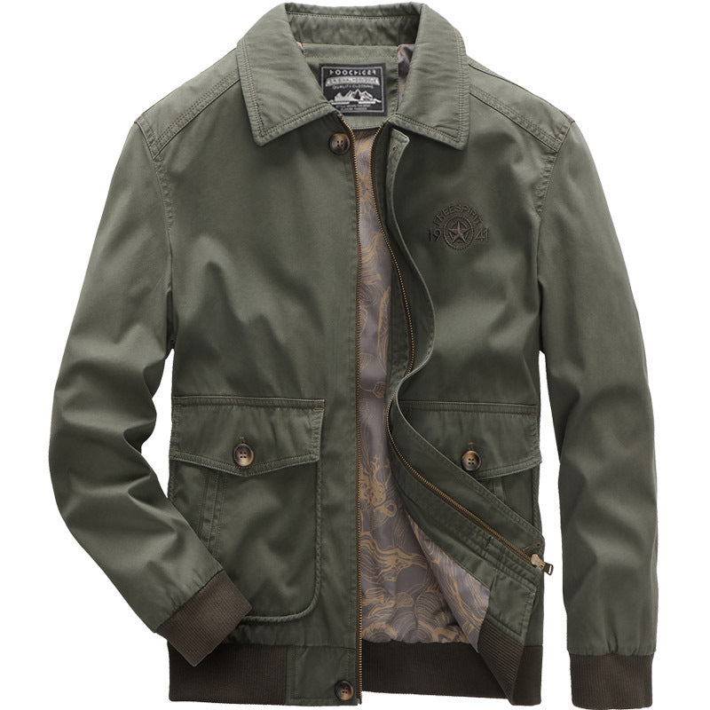 Men's lightweight field bomber jacket with stand-up collar and flap pockets Shop Velvia