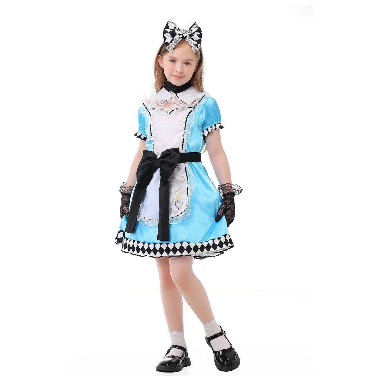 Girls costume in Victorian style with elaborate lace accents Shop Velvia
