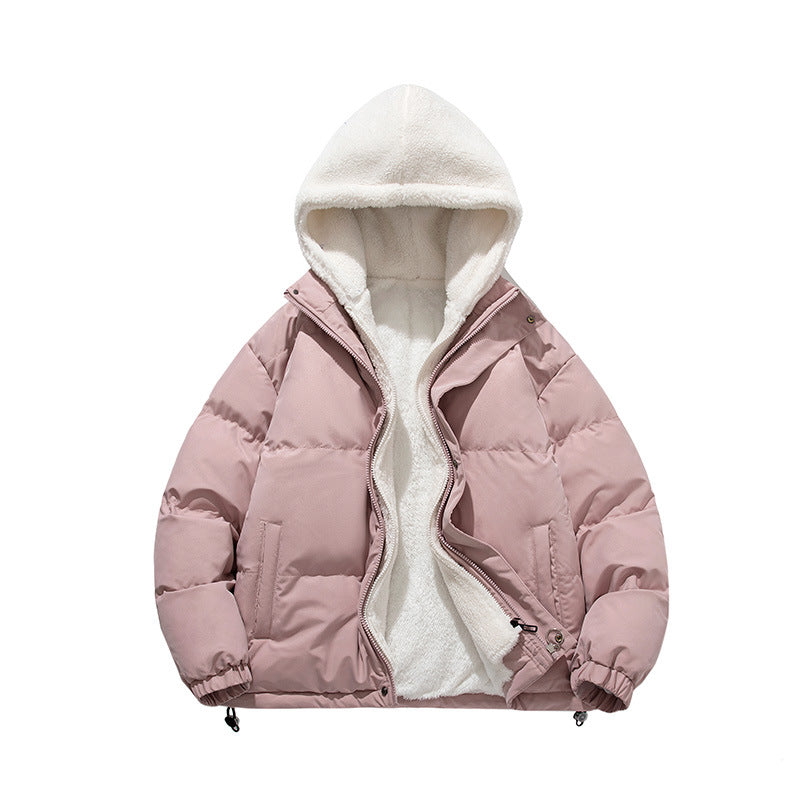 Unisex Padded Hoodie with Sherpa Lining and Adjustable Hem Shop Velvia