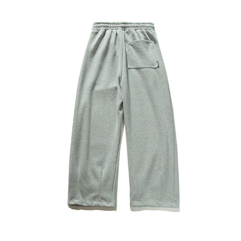 Unisex Wide Jogging Pants with Pleats, Elastic Drawstring and Side Pockets Shop Velvia