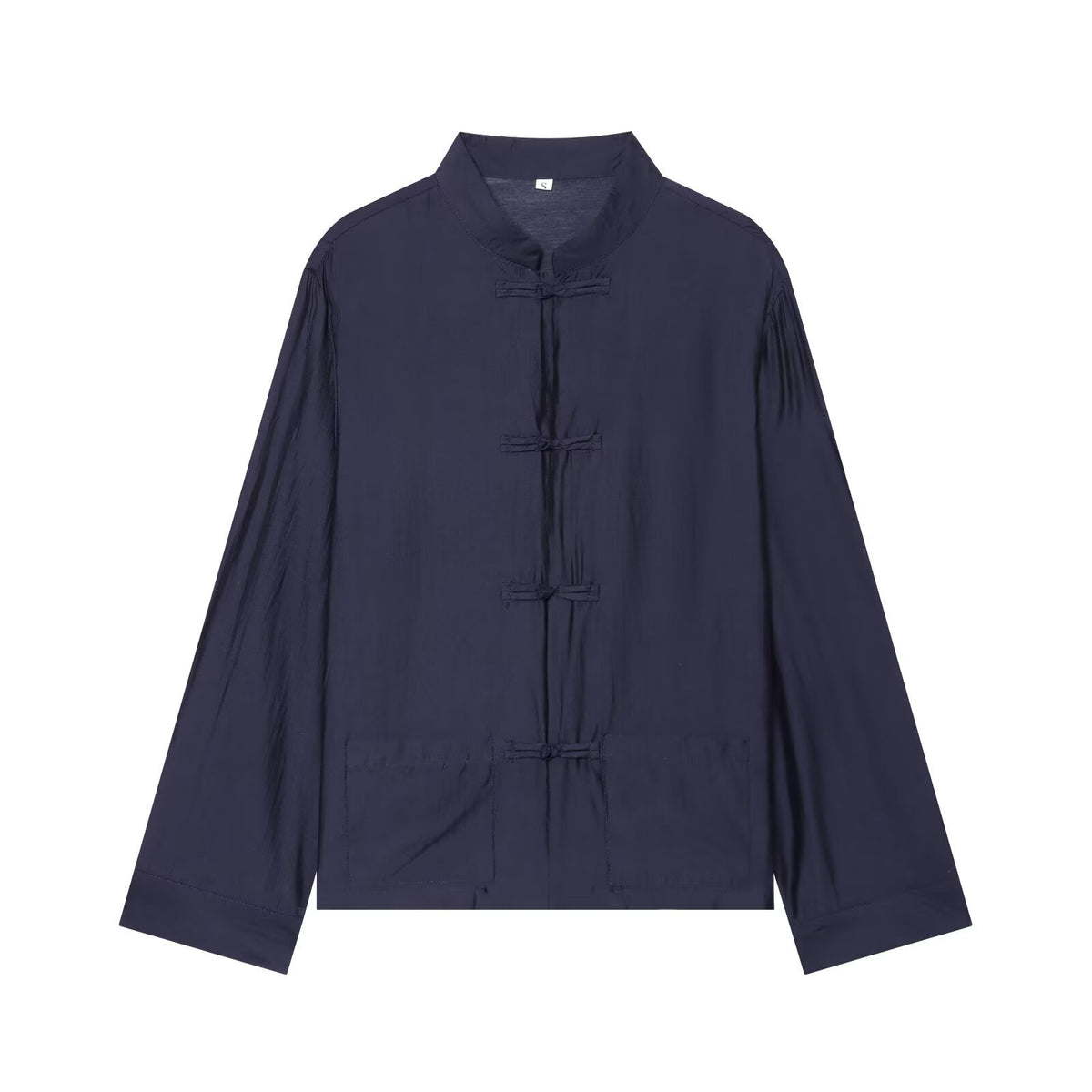 Unisex Lightweight Cotton Tunic with Stand-Up Collar and Traditional Frog Button Closure Shop Velvia