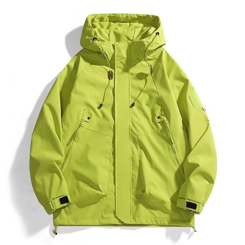 Men's Urban Utility Softshell Parka with Drawstring, Velcro Sleeves and Concealed Zippers Shop Velvia
