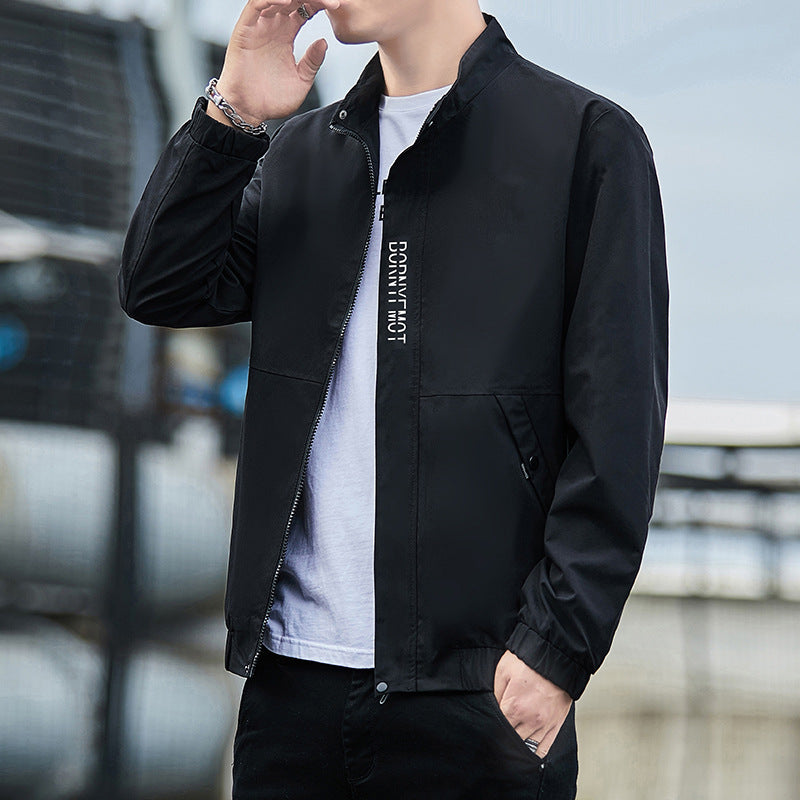 Men's Lightweight Urban Tech Blouson with Nanocoating, Stand Collar and Concealed Zipper Pockets Shop Velvia