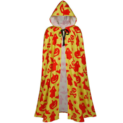 Unisex multi-layered hooded cloak with wide drape and satin ribbon closure Shop Velvia