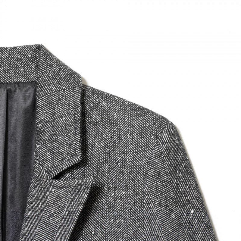 Women's Tailored Wool Blend Blazer with Notched Lapel and Patch Pockets Shop Velvia