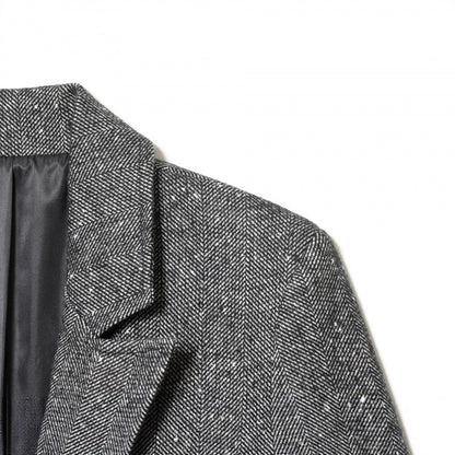 Women's Tailored Wool Blend Blazer with Notched Lapel and Patch Pockets Shop Velvia
