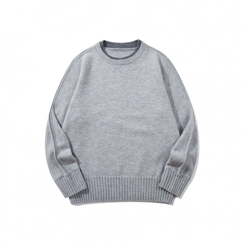 Unisex Soft Mélange Crew Neck Sweater made of Organic Cotton Blend with Boxy Fit and Wide Ribbed Cuffs Shop Velvia