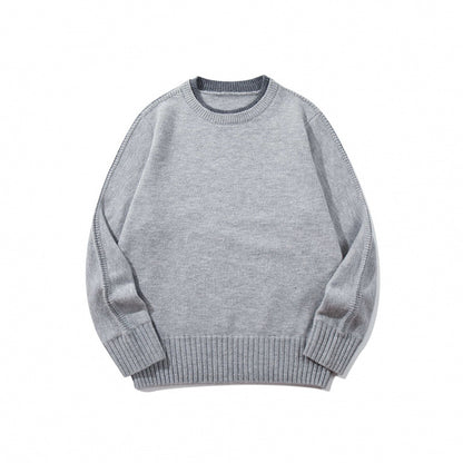Unisex Soft Mélange Crew Neck Sweater made of Organic Cotton Blend with Boxy Fit and Wide Ribbed Cuffs Shop Velvia