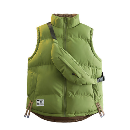 Ladies Modern Quilted Outdoor Vest with Integrated Belt Pocket System and High Stand Collar Shop Velvia