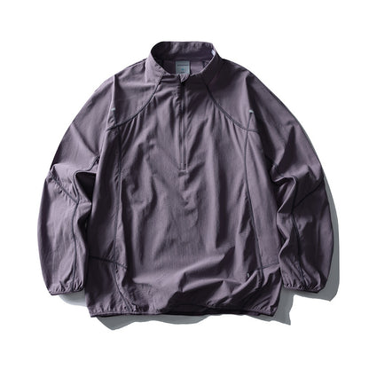 Unisex Lightweight Tech Half-Zip Pullover with Raglan Sleeves Shop Velvia