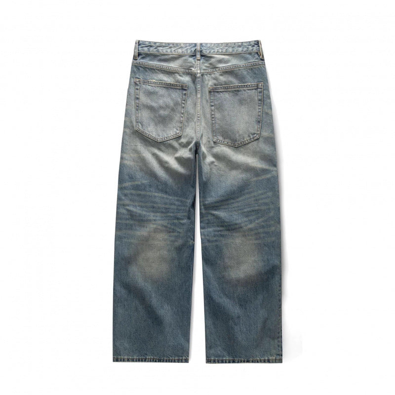 Women's Loose-Fit Straight-Leg Jeans with High Waist and Vintage Wash Shop Velvia