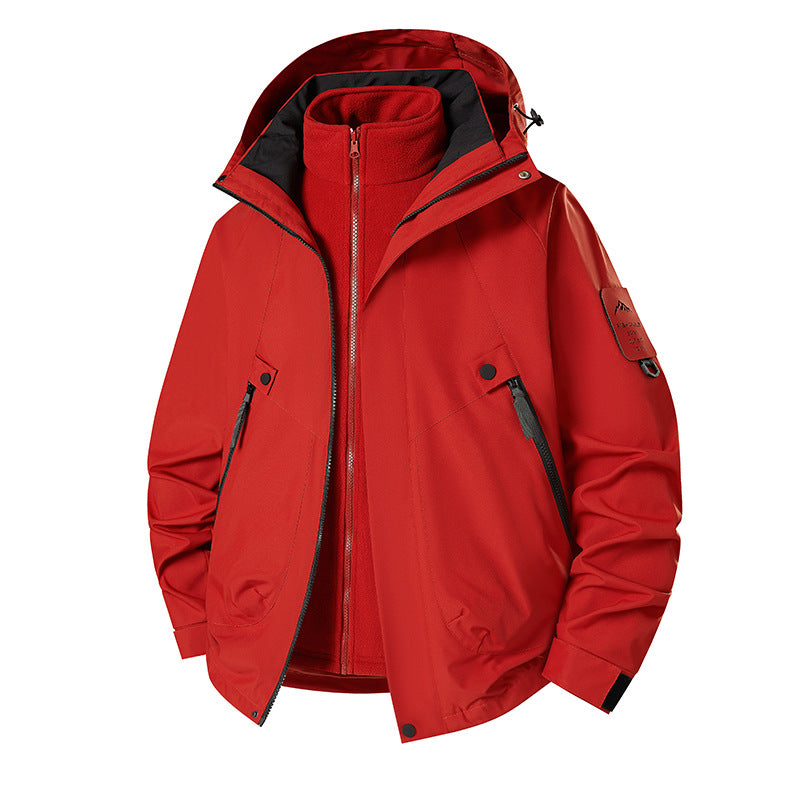 Men's 3-in-1 Softshell Parka with removable fleece inner jacket and technical hood Shop Velvia