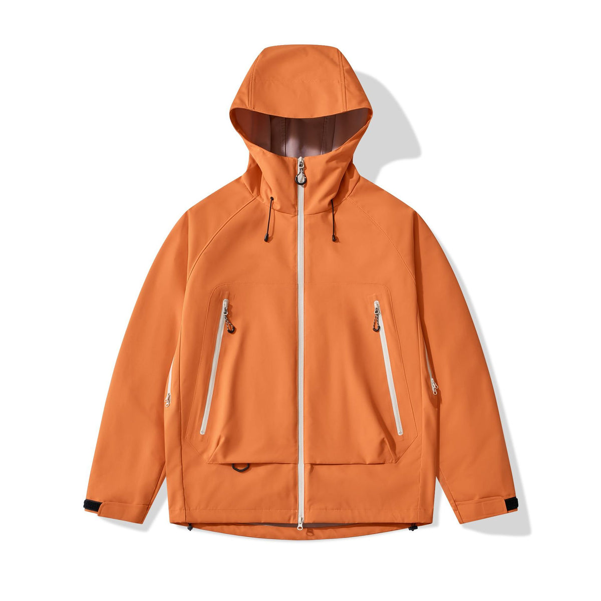 Men's technical insulating softshell jacket with hood and fleece inner collar Shop Velvia