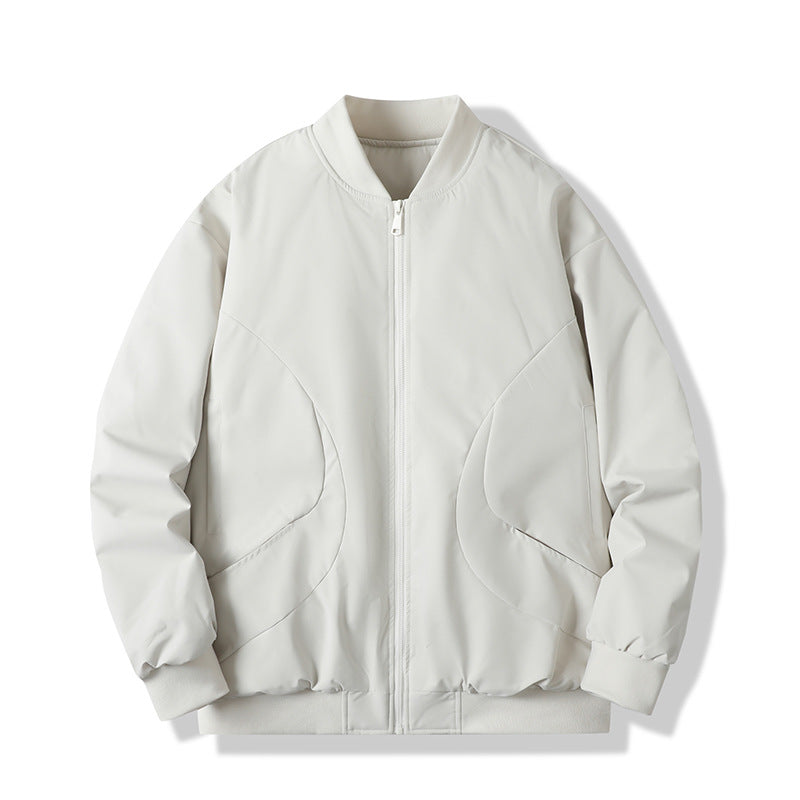 Men's lightweight padded bomber jacket with windproof surface and ribbed hem Shop Velvia