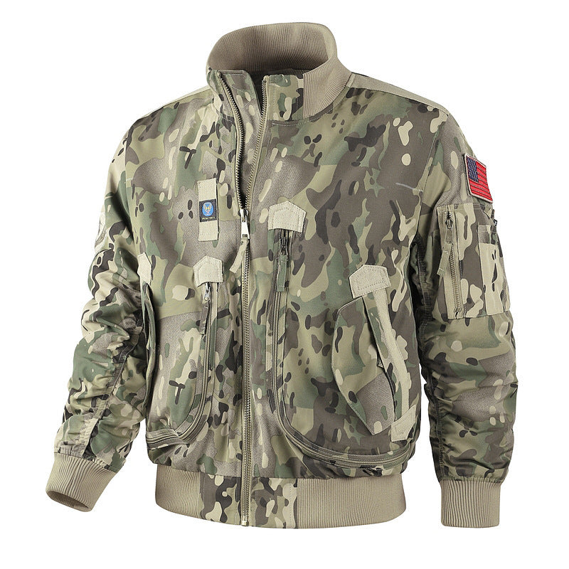 Men's bomber jacket pilot style lightly padded with two-way zipper and arm pocket Shop Velvia