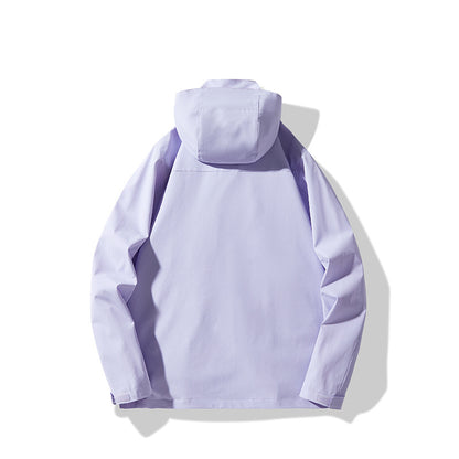 Men's Technical Waterproof Hooded Shell Jacket in Minimalist Urban Look Shop Velvia