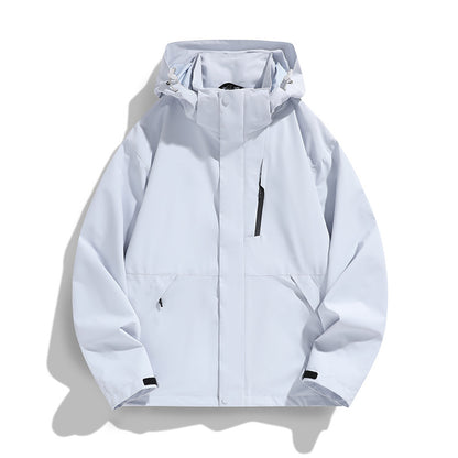 Women Oversize Softshell Hooded Jacket with Drop Shoulder, Concealed Zippers and Drawstring Shop Velvia