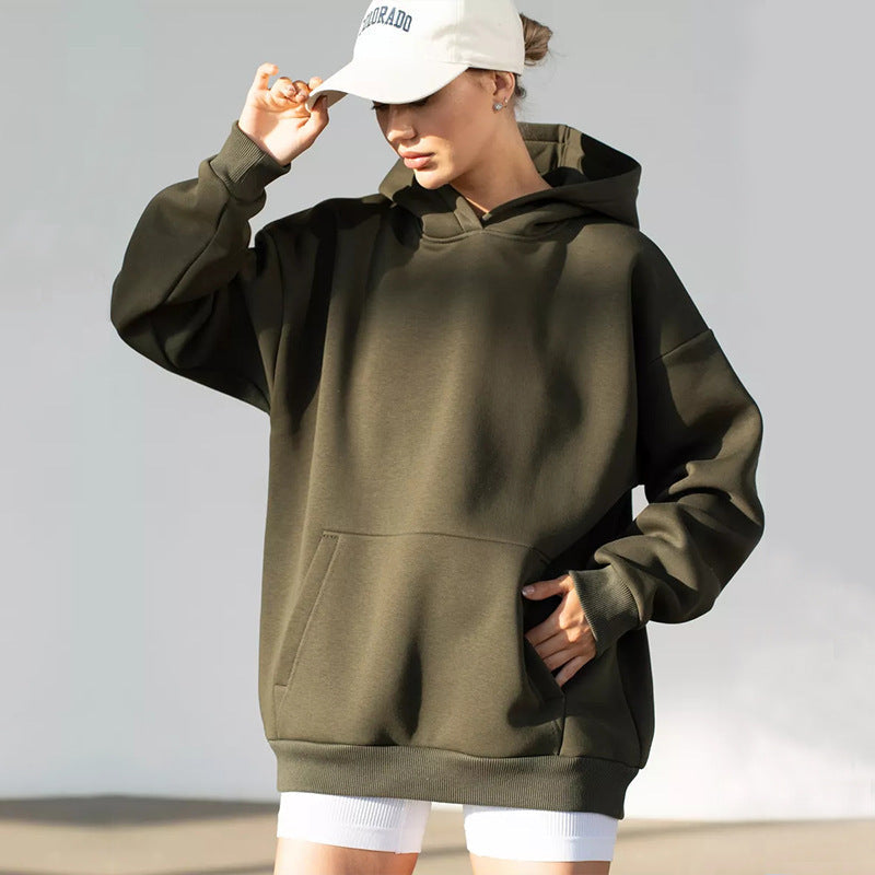 Women Oversize Hoodie made of high-quality cotton blend Shop Velvia