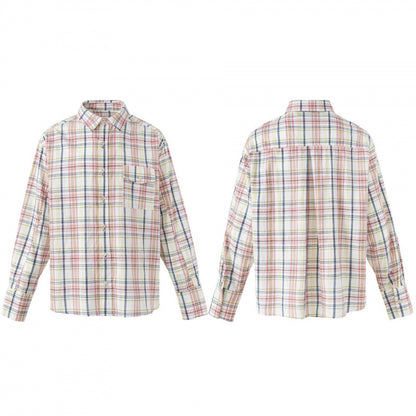 Unisex Checked Overshirt-Jacket with Chest Pocket and Boxy Cut Shop Velvia