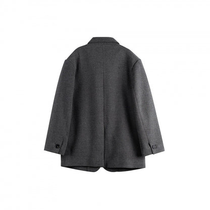 Women's Oversize Blazer in Boxy Cut with Lapel Collar and Flap Pockets Shop Velvia