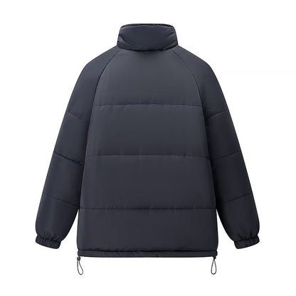 Women's Short Cut Quilted Oversized Winter Jacket with Drawstring and Raglan Sleeves Shop Velvia