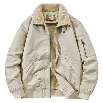 Men's teddy-lined pilot bomber jacket with sherpa lining and arm pocket Shop Velvia