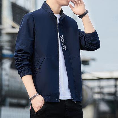 Men's Lightweight Urban Tech Blouson with Nanocoating, Stand Collar and Concealed Zipper Pockets Shop Velvia