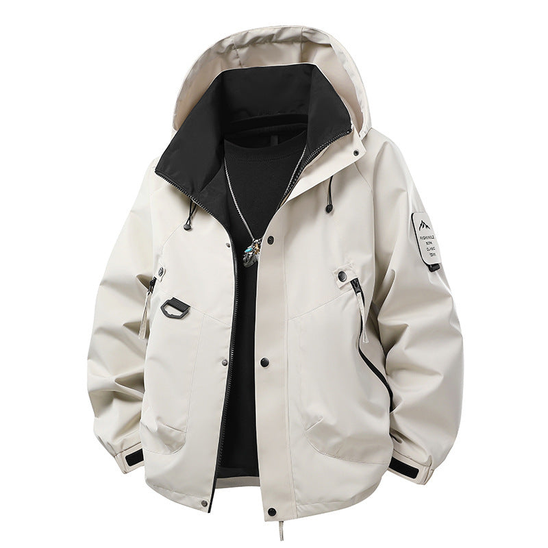 Men's outdoor softshell jacket with water-repellent membrane, versatile utility pockets, and adjustable cuffs Shop Velvia