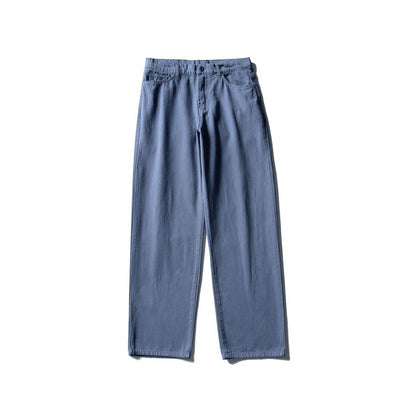 Men Straight Cut Comfort Canvas Pants with High Waist Shop Velvia